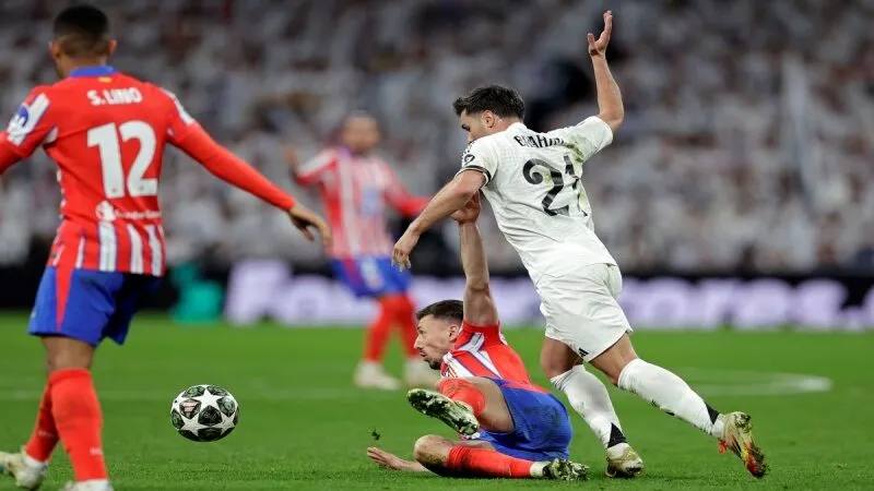 Bảng số liệu thống kê về Atlético Madrid gặp Real Madrid